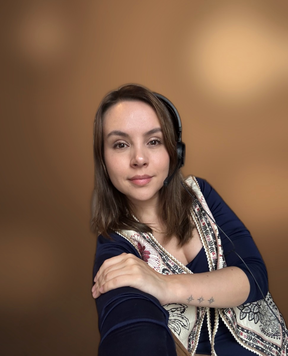 Zaret Zambrano transmitiendo el Live